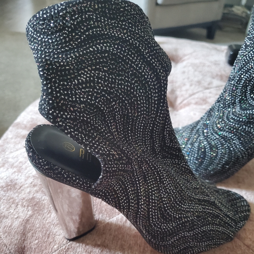 Peeptoe Bootie Heels